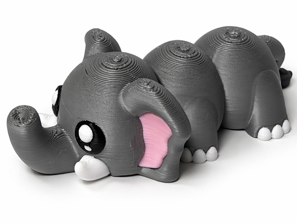 3D kloubový slon – ohebná flexi figurka 